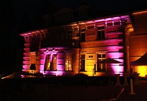 Hochzeits Feuerwerk an der Villa Hammerschmiede bei Karlsruhe