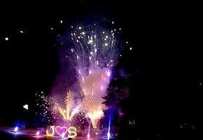 Hochzeitsfeuerwerk in Uhingen bei Stuttgart