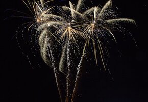 Hochzeits-Feuerwerk am Restaurant Sichtwerk bei Basel