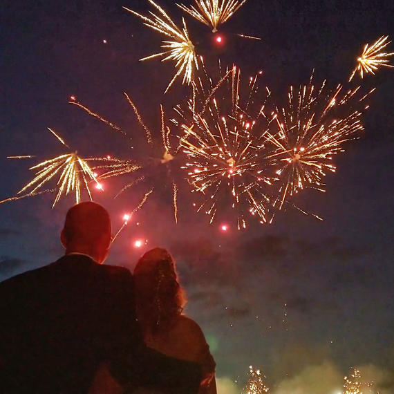 Hochzeitsfeuerwerk mit MK Eventdesign