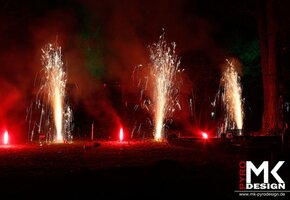 Hochzeitsfeuerwerk in der Gastätte Blau-Gelb Frankfurt am Main
