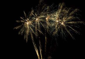 Hochzeitsfeuerwerk am Eventhangar E210 in Baden Baden