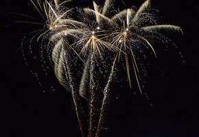 Hochzeits-Feuerwerk am Restaurant Sichtwerk bei Basel